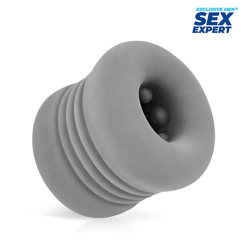 Серый эластичный мини-мастурбатор 1