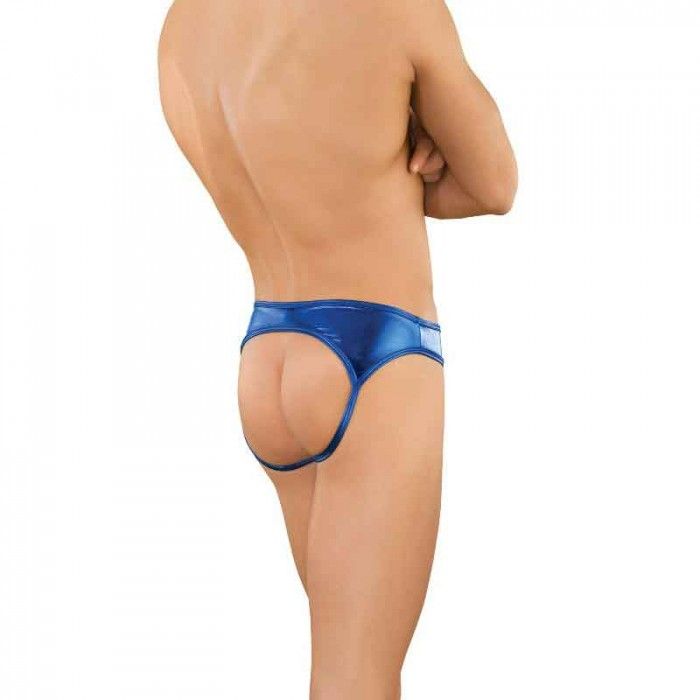 Синие сексуальные трусы-джоки с блеском 2