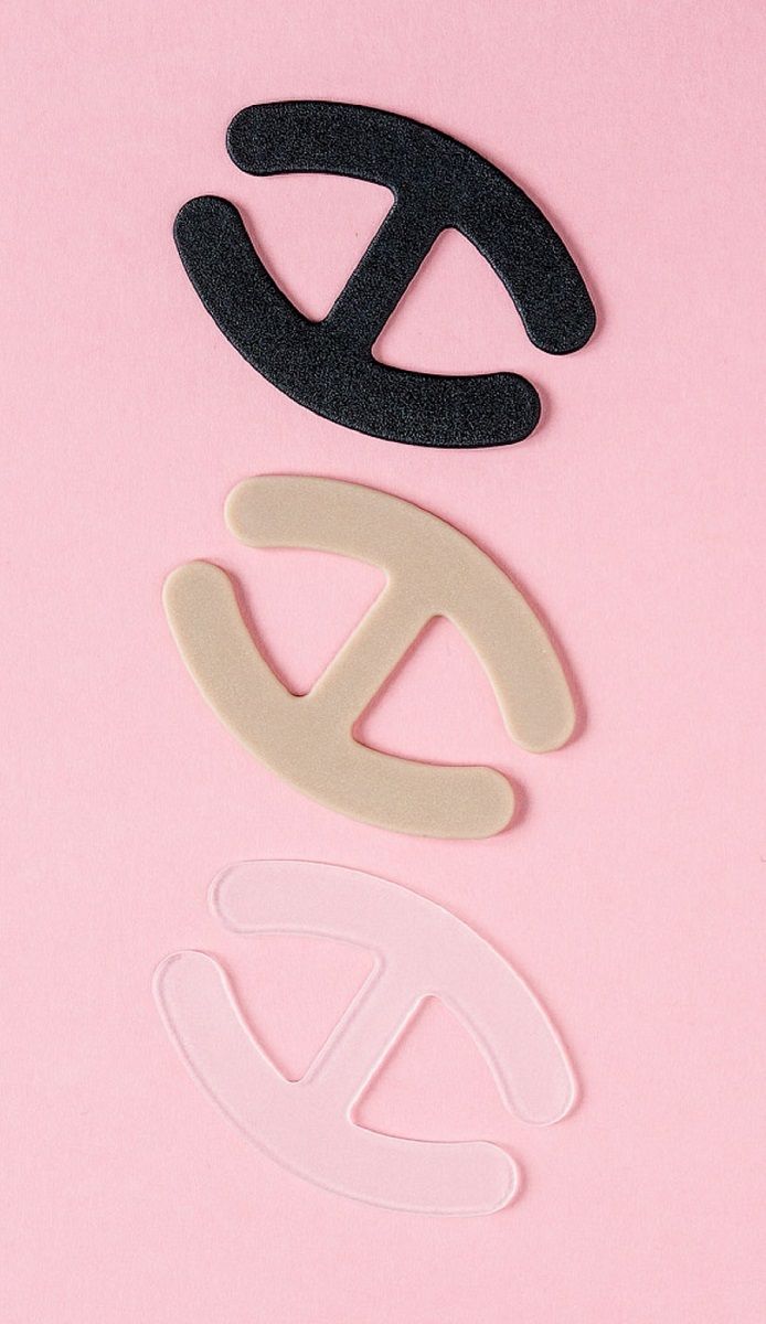 Набор из 3 пластиковых соединителей для бретелей разного цвета 2