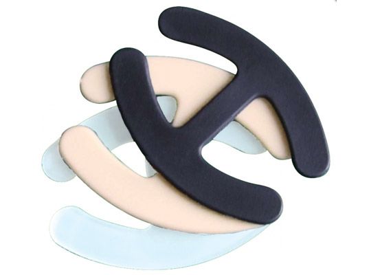 Набор из 3 пластиковых соединителей для бретелей разного цвета 1