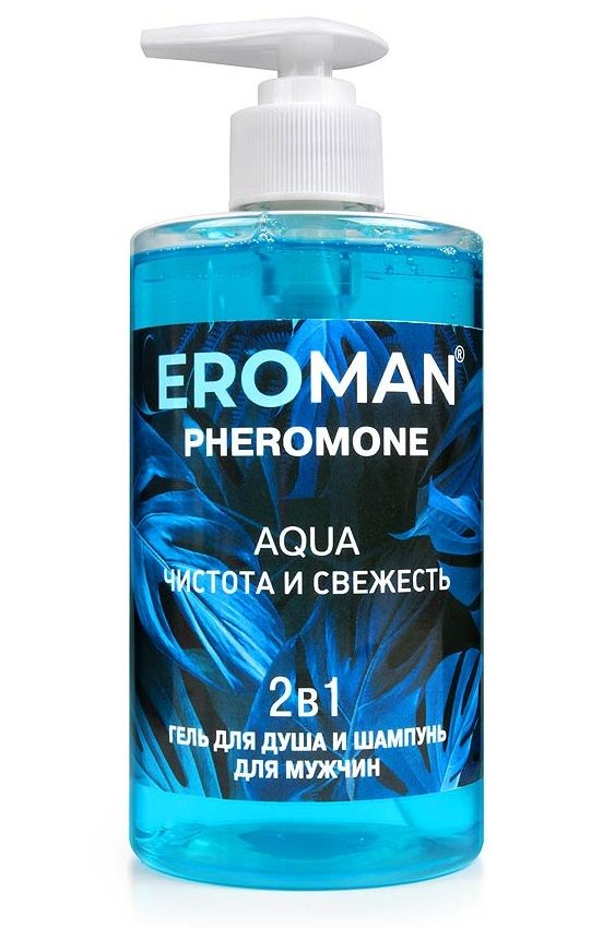 Мужской гель для душа и шампунь AQUA - 430 мл. 1