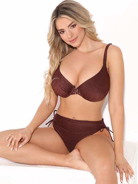 Раздельный купальник Shine: мягкий лиф и плавки на кулисках 7