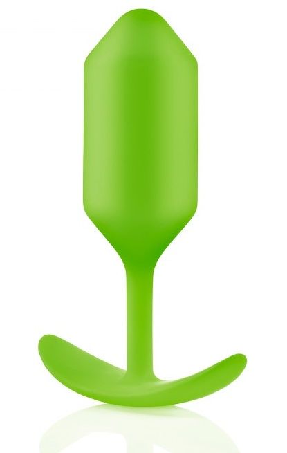 Лаймовая пробка для ношения B-vibe Snug Plug 3 - 12,7 см. 1
