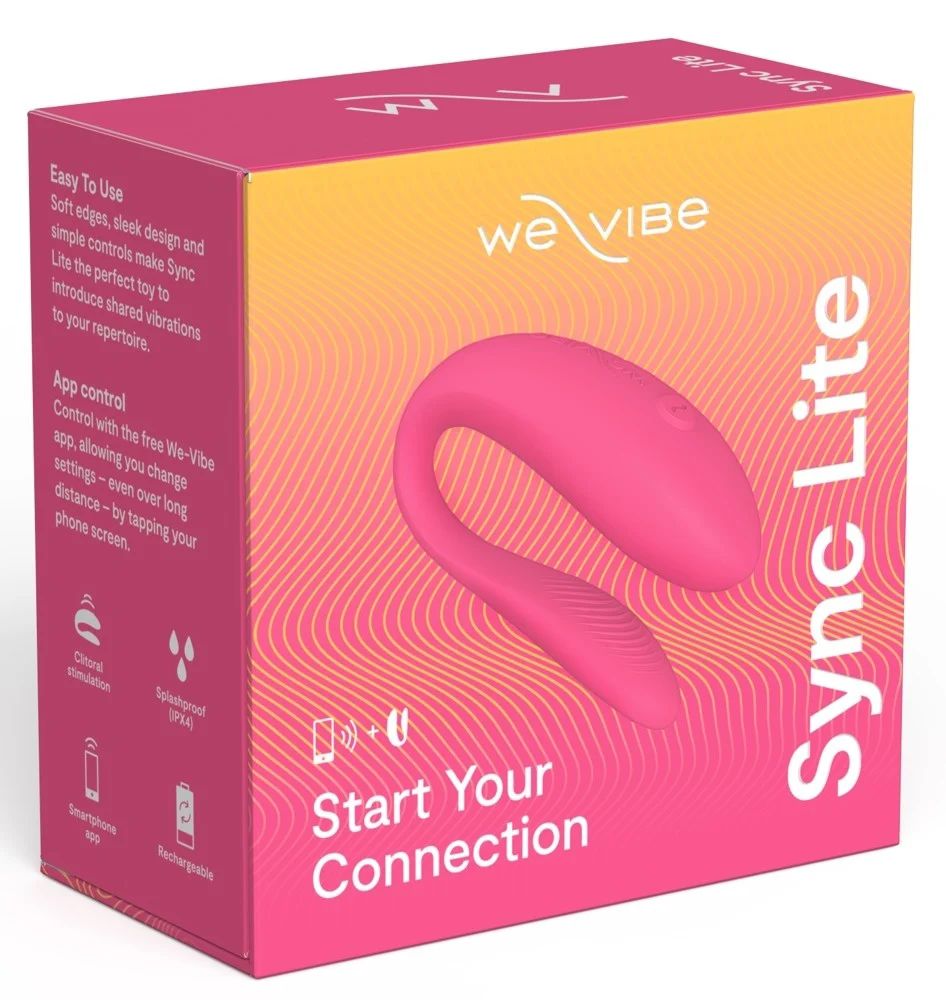 Розовый вибратор для пар We-Vibe Sync Lite 4