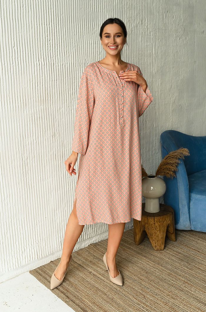 Длинная туника прямого силуэта Aleksa 1