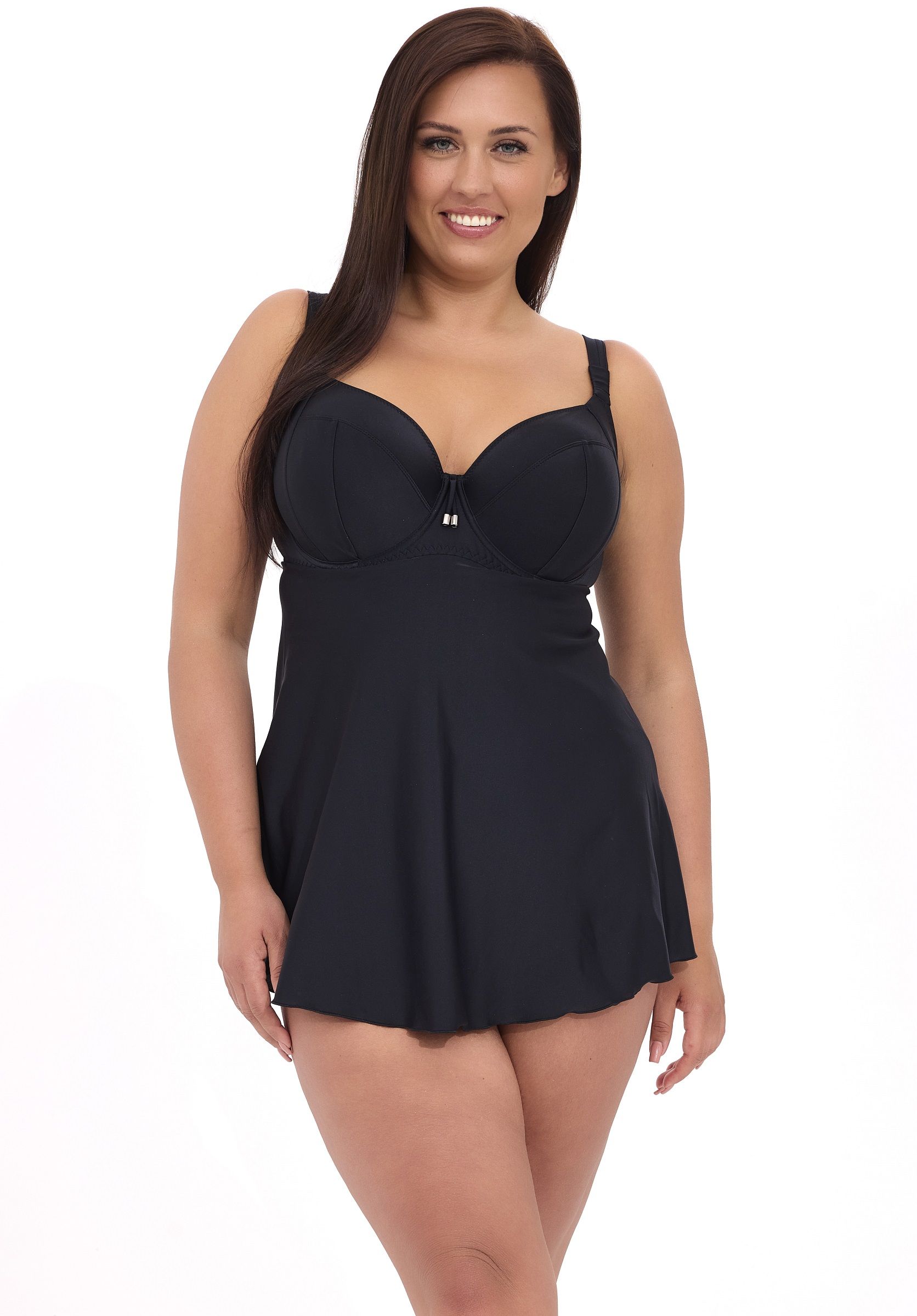 Купальный топ-танкини с мягкими чашками на косточках 1