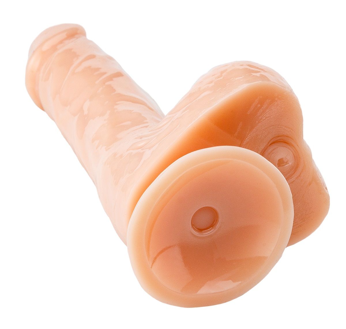 Телесный реалистичный фаллоимитатор - 18 см. 4