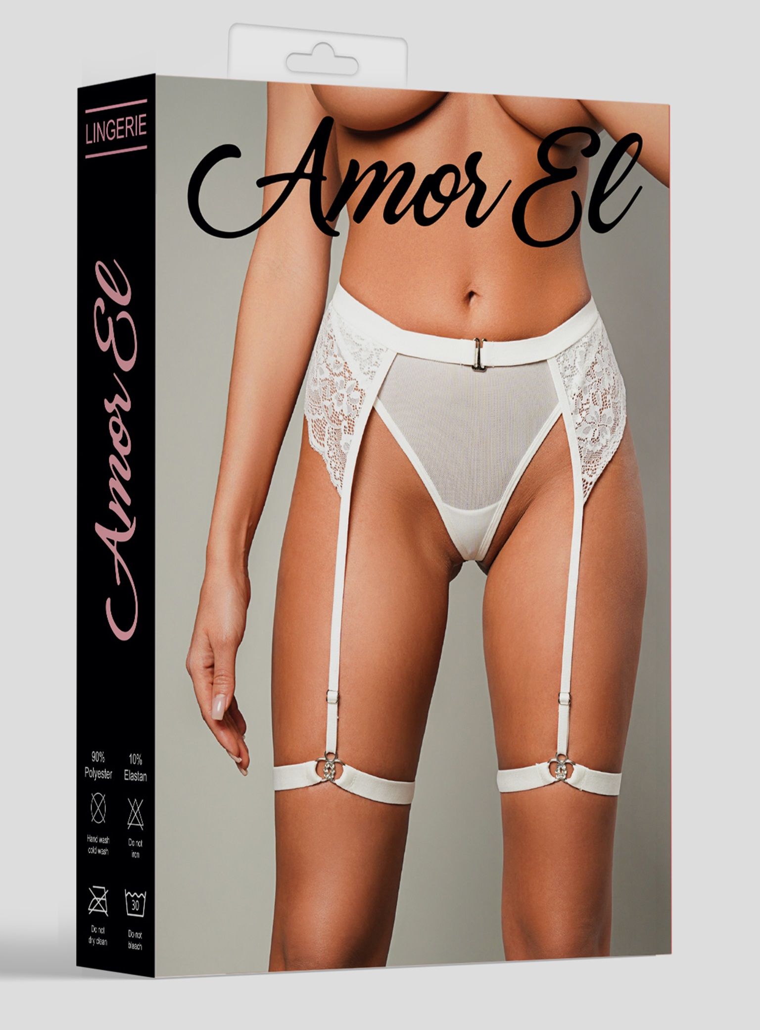 Женские трусики со съемными бусинами и поясом с гартерами 7