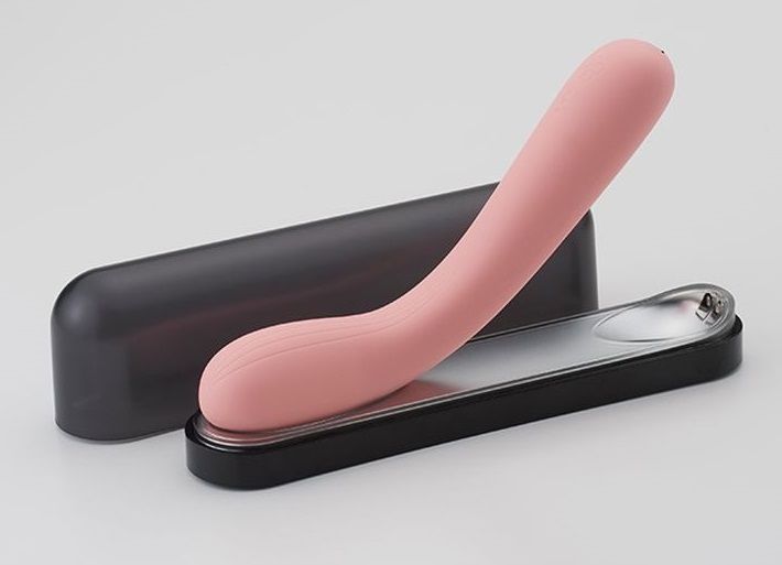 Розовый изогнутый вибратор Iroha Mai Toki - 17,4 см. 3