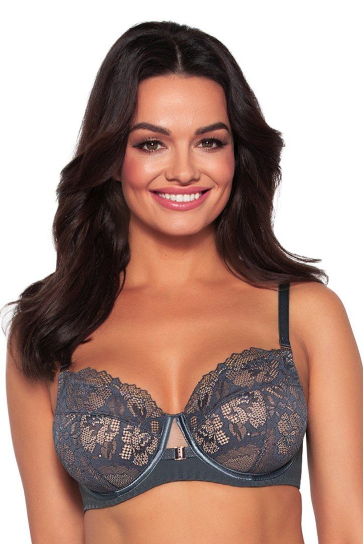 Стильный бюстгальтер на косточках с кружевом 9