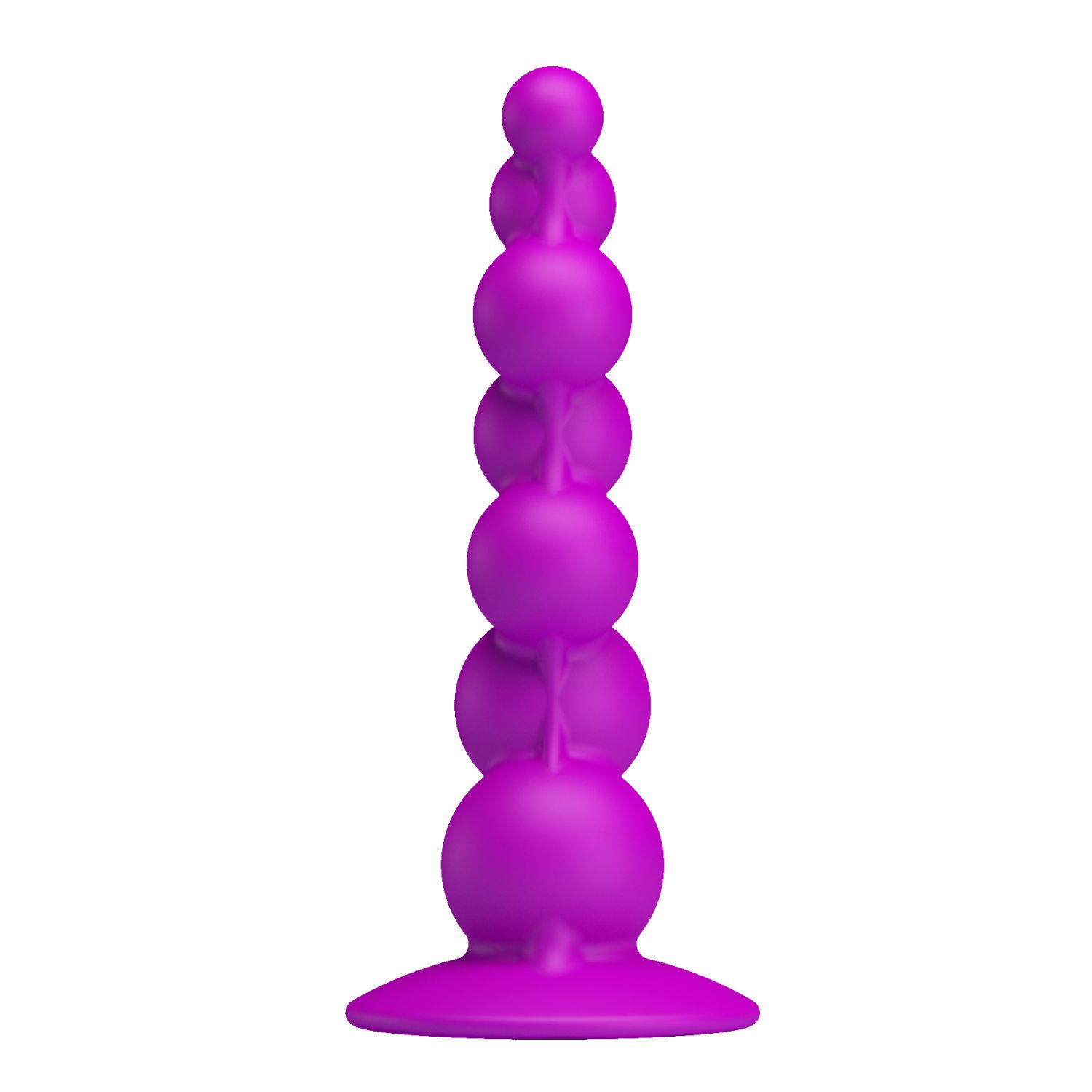 Лиловая анальная елочка Booty Passion с присоской - 15 см. 3