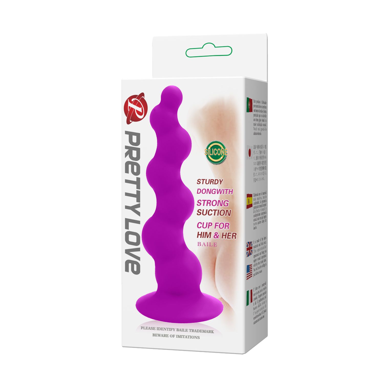 Лиловая анальная елочка Booty Passion с присоской - 15 см. 8