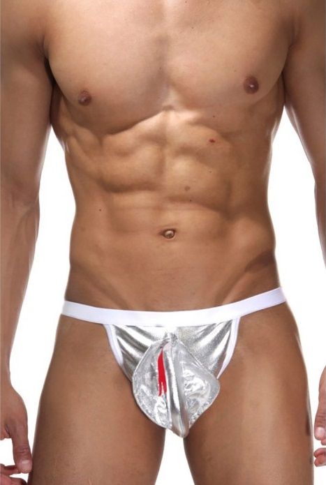 Ролевые трусы с серебристой коброй 1