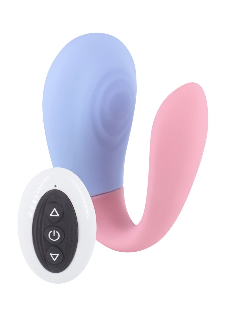 Двухцветный вибростимулятор для пар с пультом ДУ 1