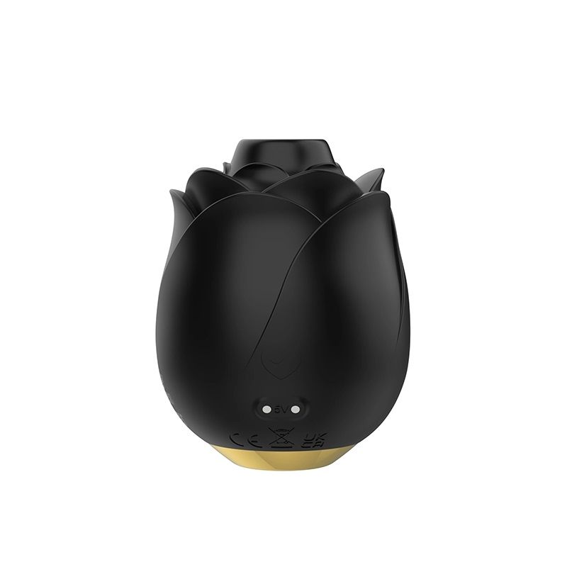 Черный клиторальный стимулятор Black Rose Silicone Clitoral Suction 2