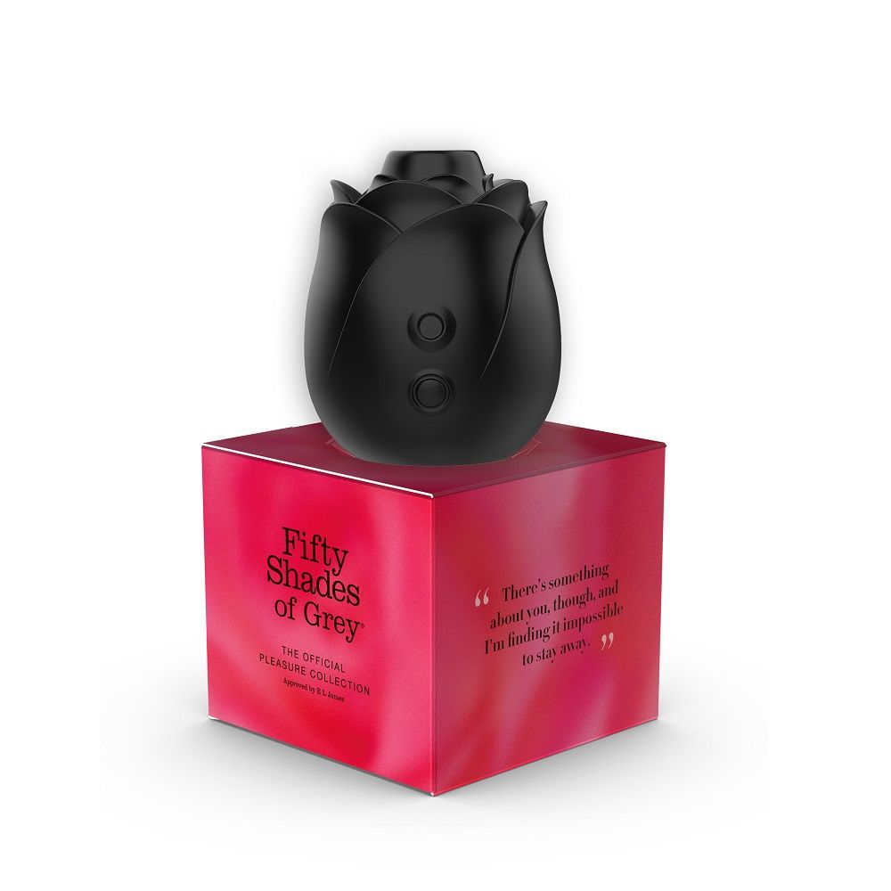Черный клиторальный стимулятор Black Rose Silicone Clitoral Suction 4