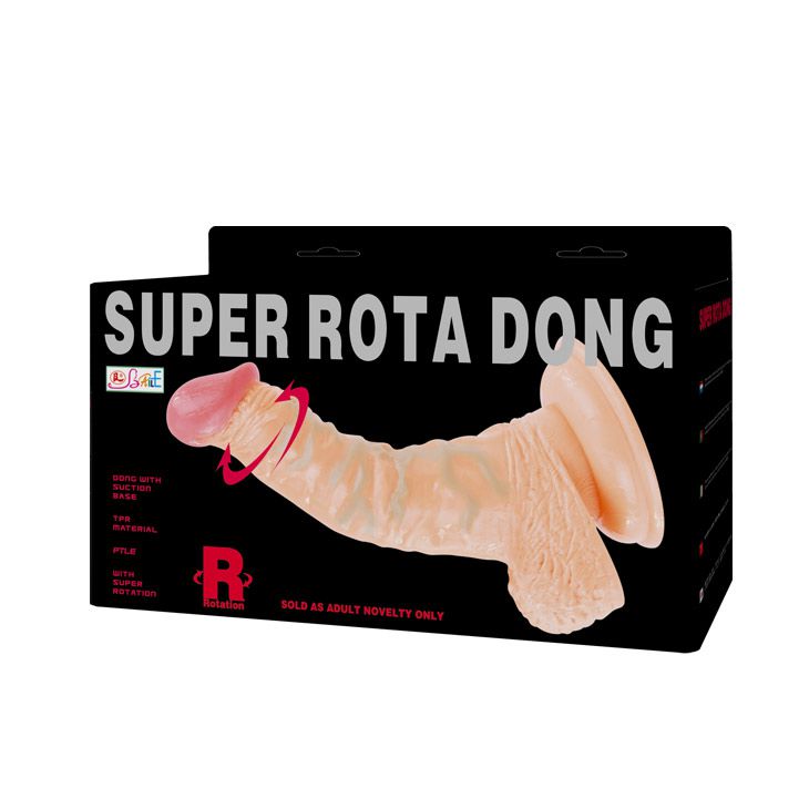 Реалистичный ротатор на присоске Super Rota Dong - 21 см. 8