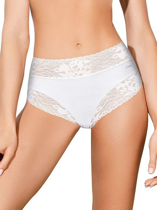 Трусики-слип со средней линией талии Soft lace 1