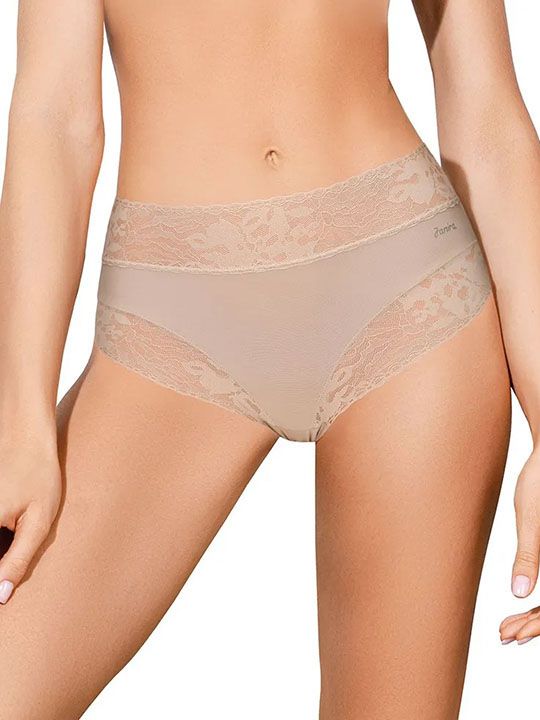 Трусики-слип со средней линией талии Soft lace 4