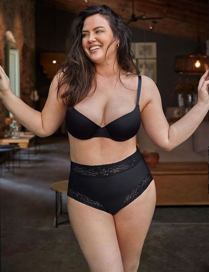 Трусики-слипы с высокой линией талии Soft lace 4