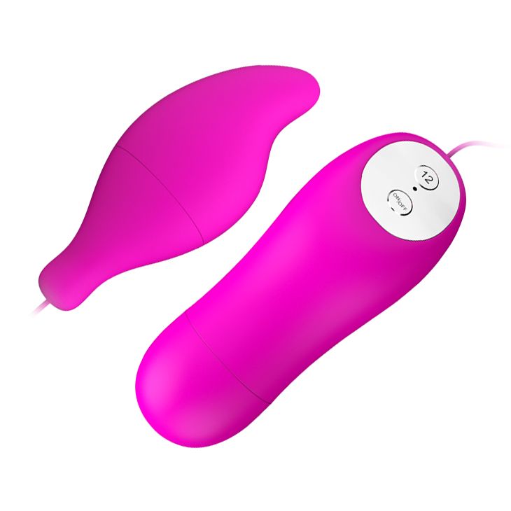 Лиловое виброяйцо Pleasure Shell в форме капли 2