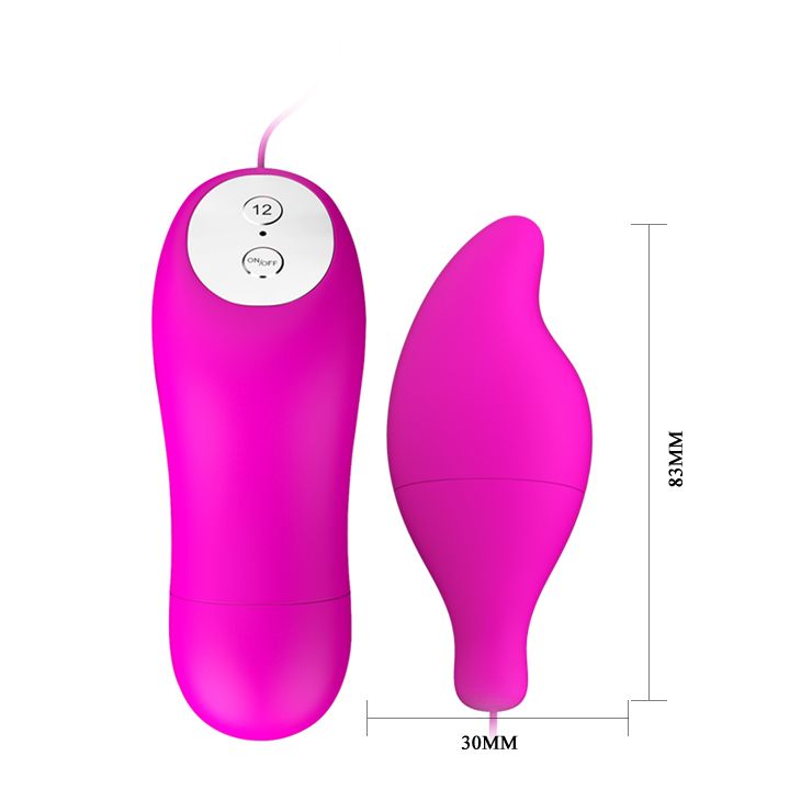 Лиловое виброяйцо Pleasure Shell в форме капли 4