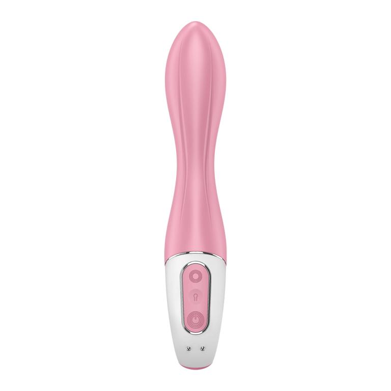 Розовый вибромассажер с функцией расширения Air Pump Vibrator 2 - 20,9 см. 6