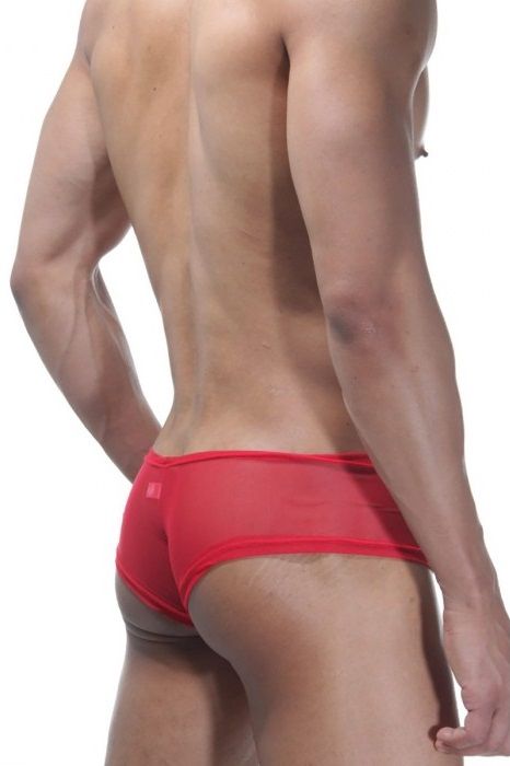 Сексуальные трусы-хипсы с золотистой вставкой 2