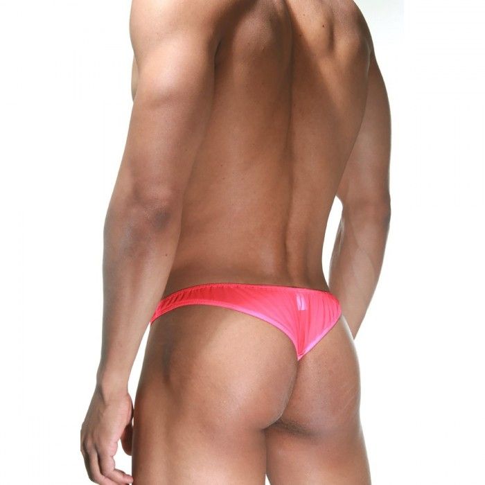 Розовые мужские трусы-тонги 2