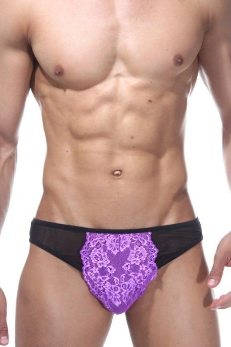 Черно-фиолетовые слипы 1