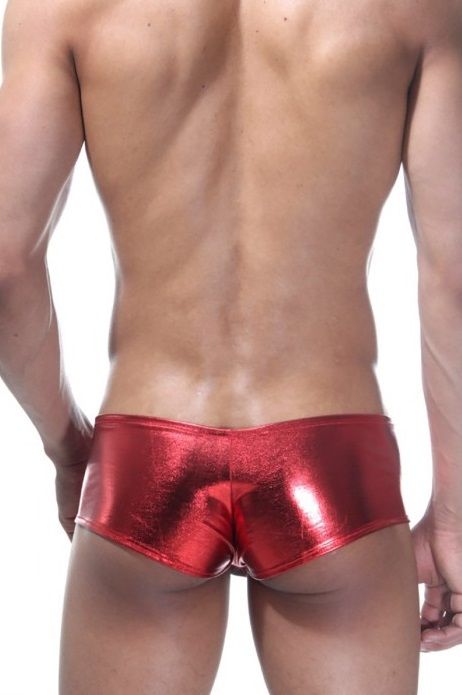 Красные блестящие трусы-хипсы 2