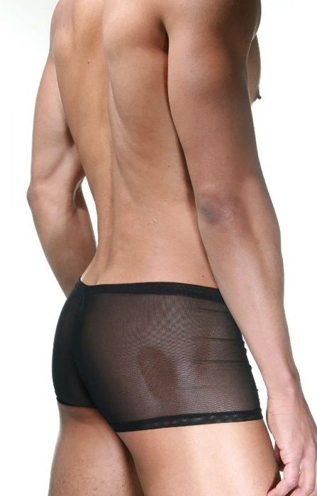 Черные боксеры с розовой вставкой 2