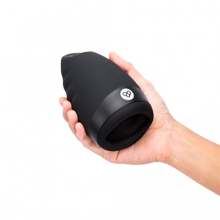 Черный вибромастурбатор для мужчин с подогревом 2