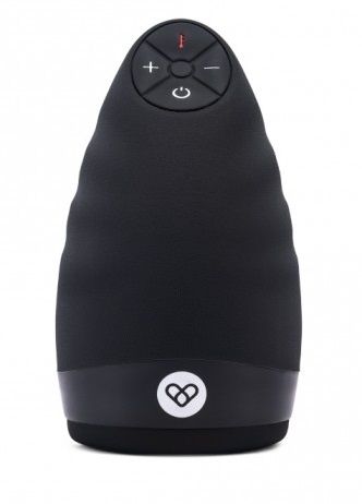 Черный вибромастурбатор для мужчин с подогревом 1