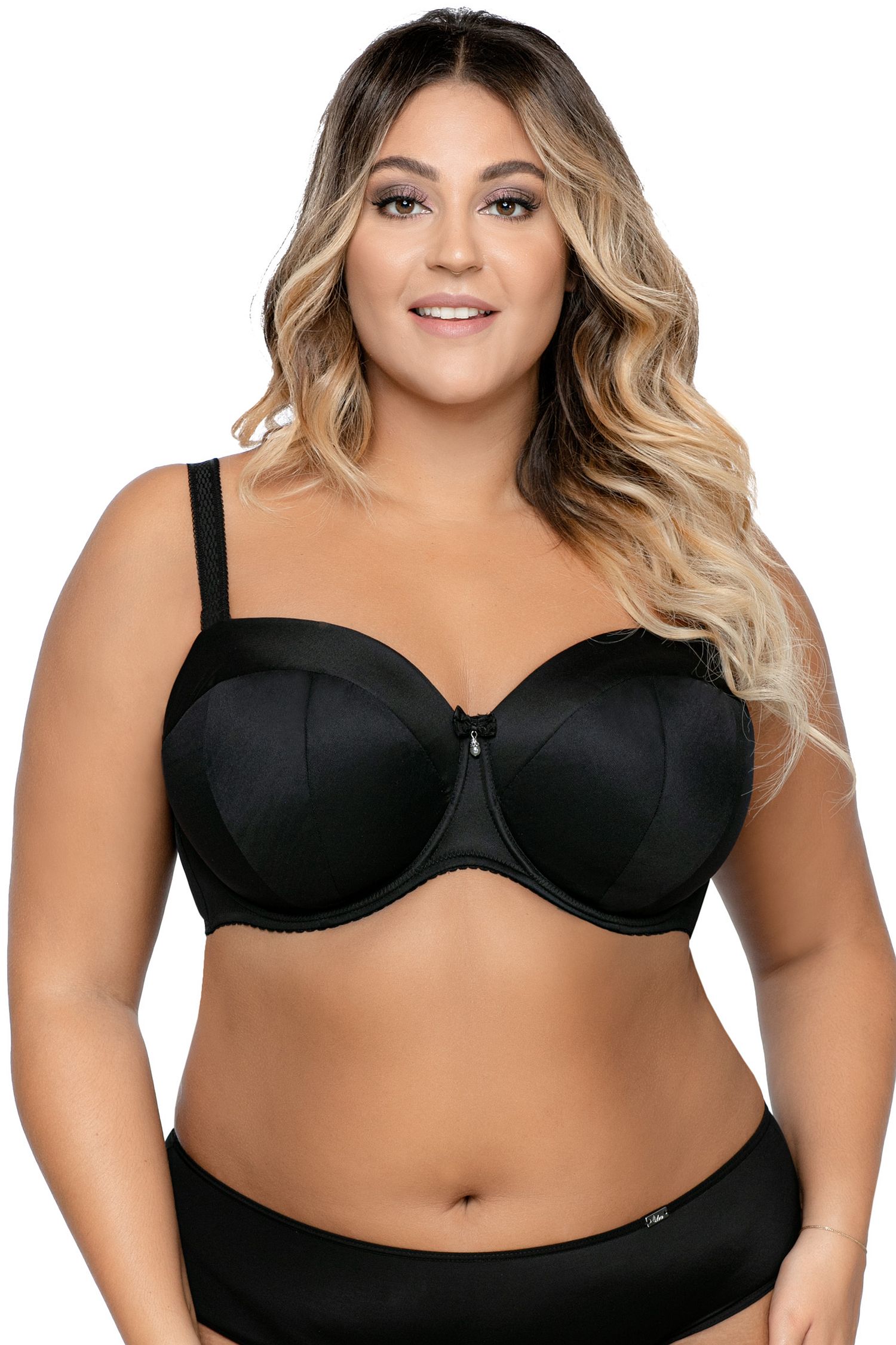 Бюстгальтер-балконет с гладкими чашками без отделки 2