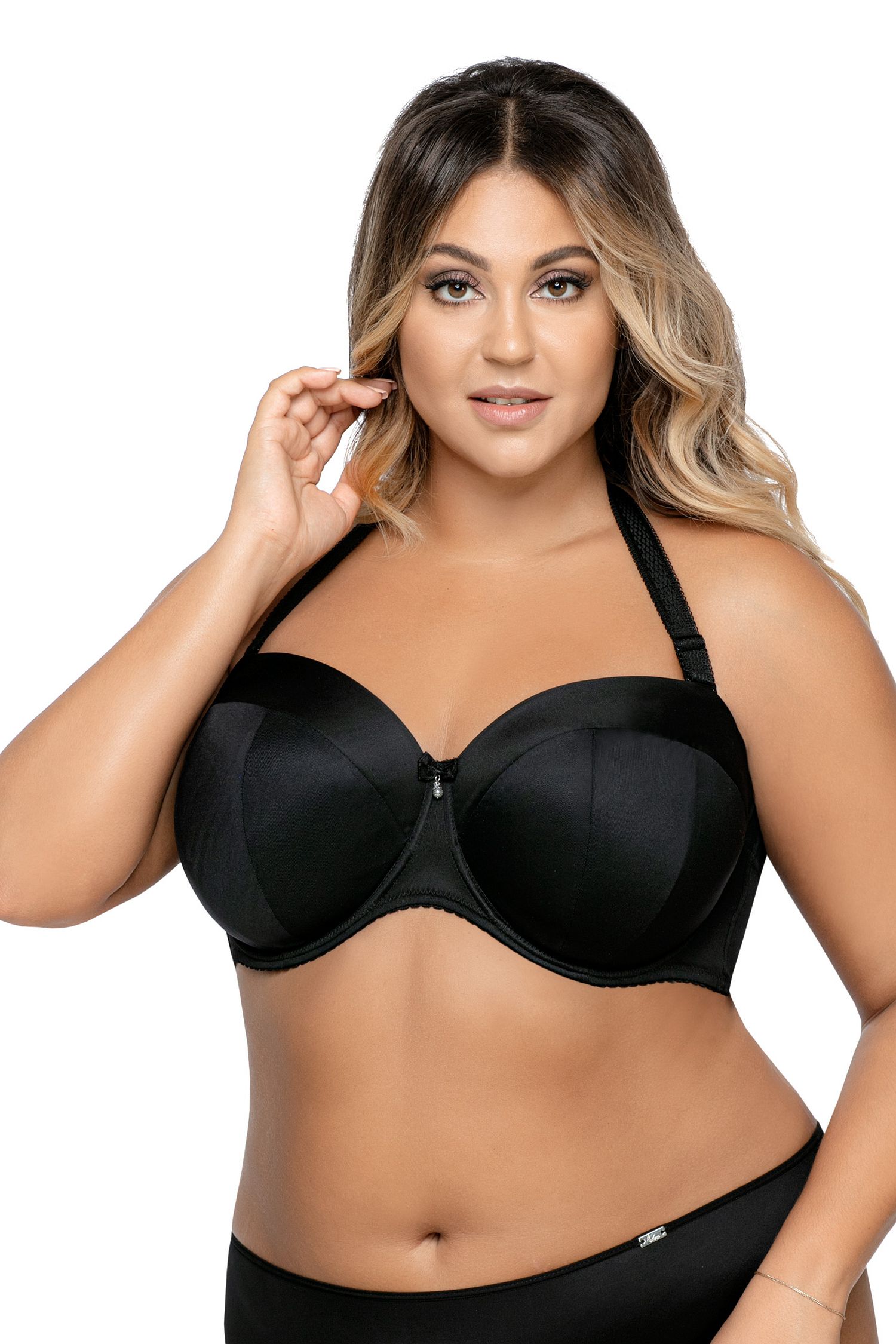 Бюстгальтер-балконет с гладкими чашками без отделки 1