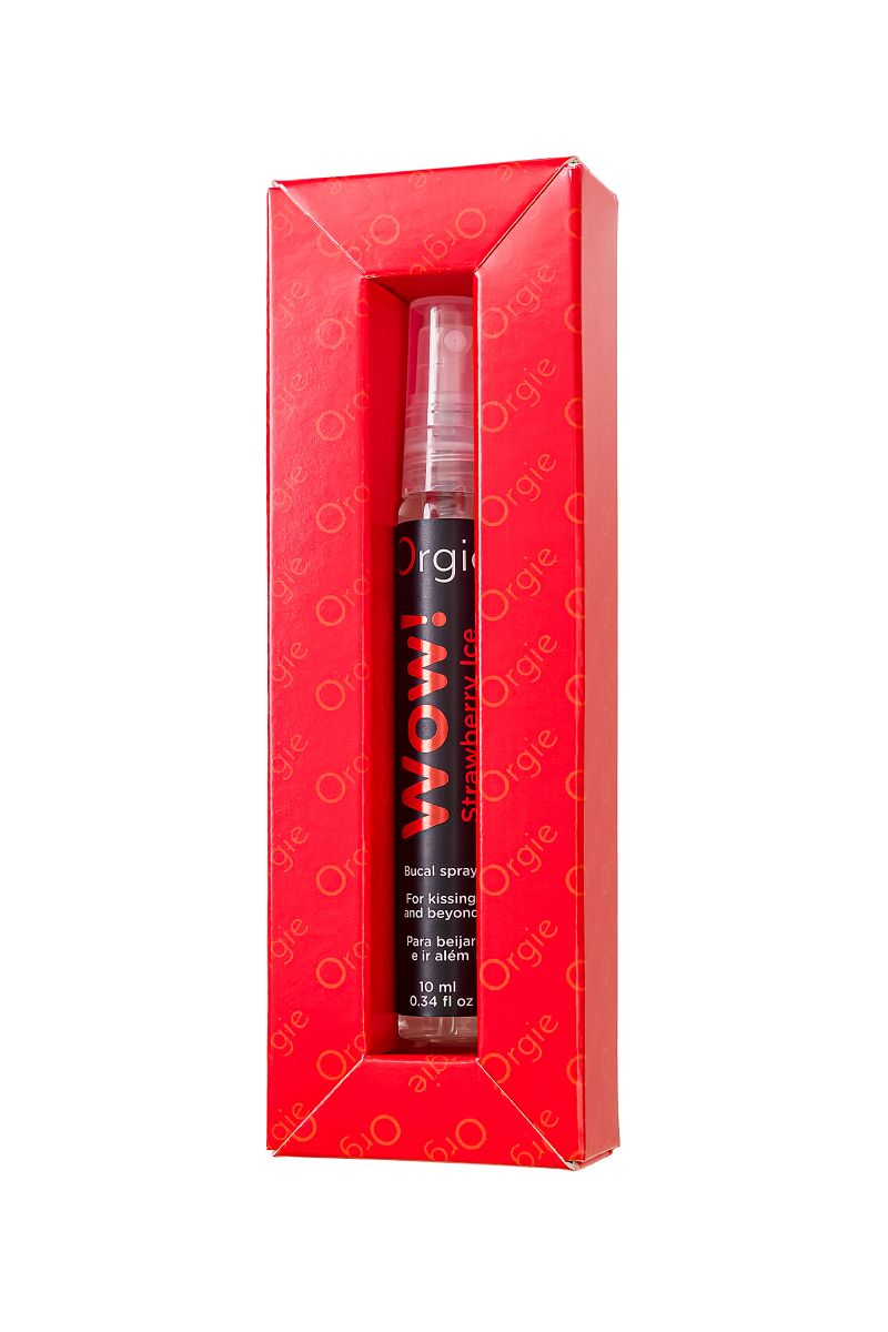 Оральный спрей ORGIE Wow! Strawberry Ice Blowjob Spray с охлаждающим и возбуждающим эффектом - 10 мл. 7