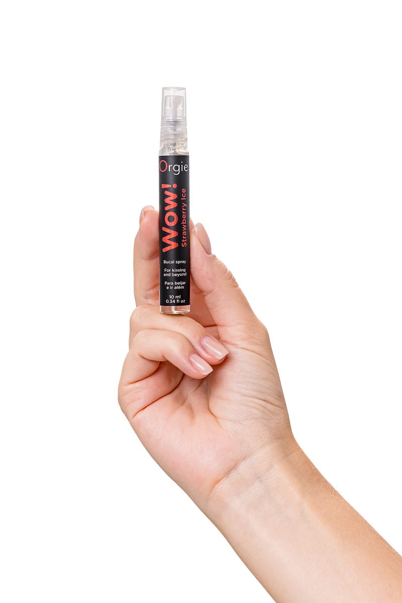 Оральный спрей ORGIE Wow! Strawberry Ice Blowjob Spray с охлаждающим и возбуждающим эффектом - 10 мл. 8