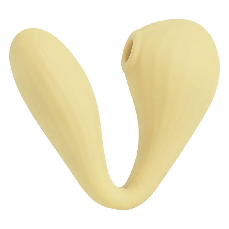 Желтый вибратор Magic Motion Bobi с вакуумной стимуляцией 3