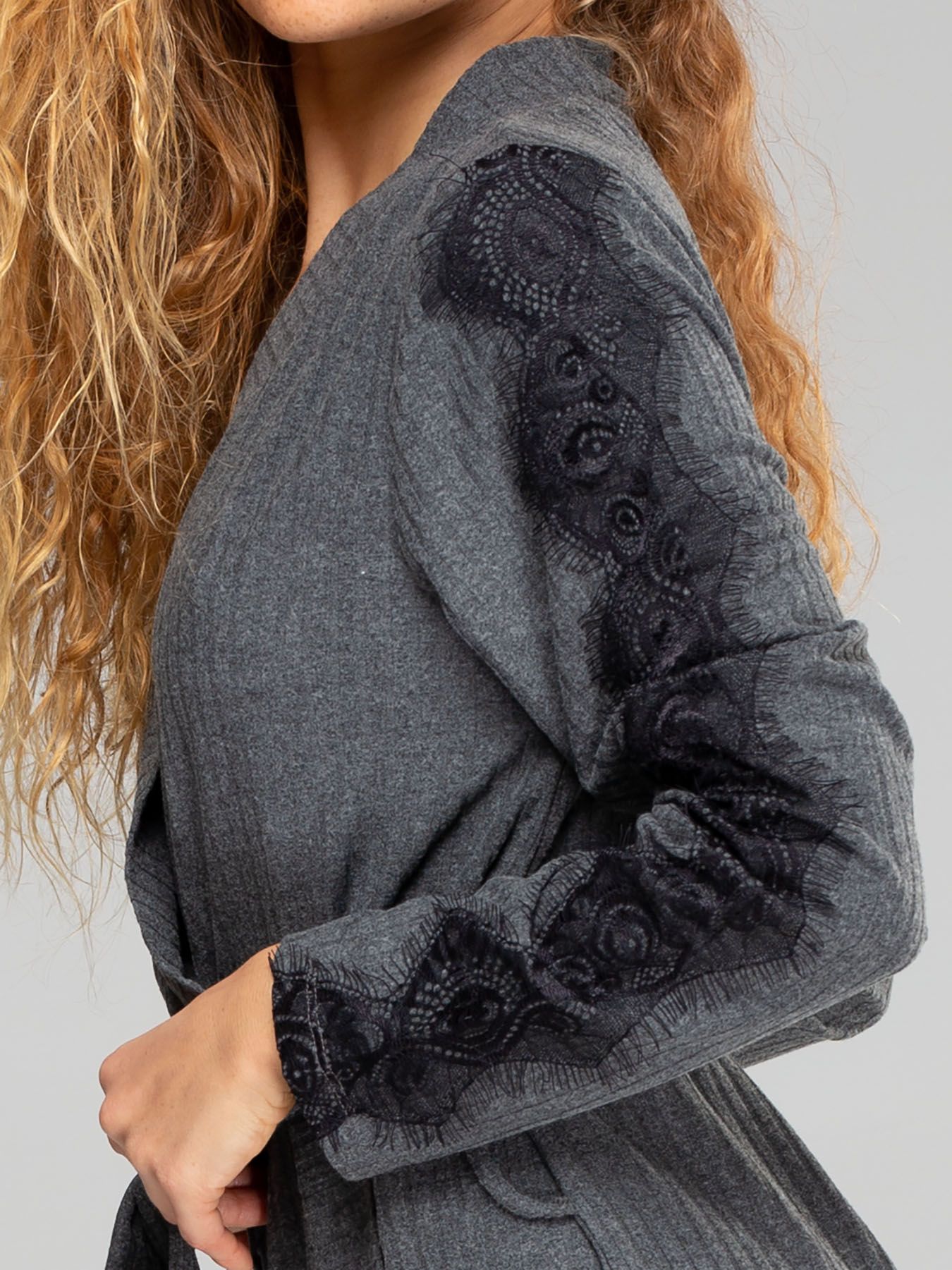 Женский домашний халат-кардиган из вискозы 4