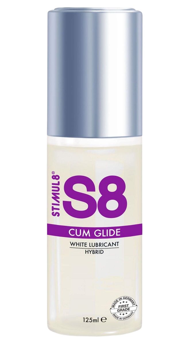 Гибридный лубрикант S8 Hybrid Cum Glide с консистенцией спермы - 125 мл. 1
