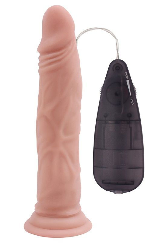 Телесный вибратор на присоске G-spot Beast Vibrator Dildo - 21,4 см. 1