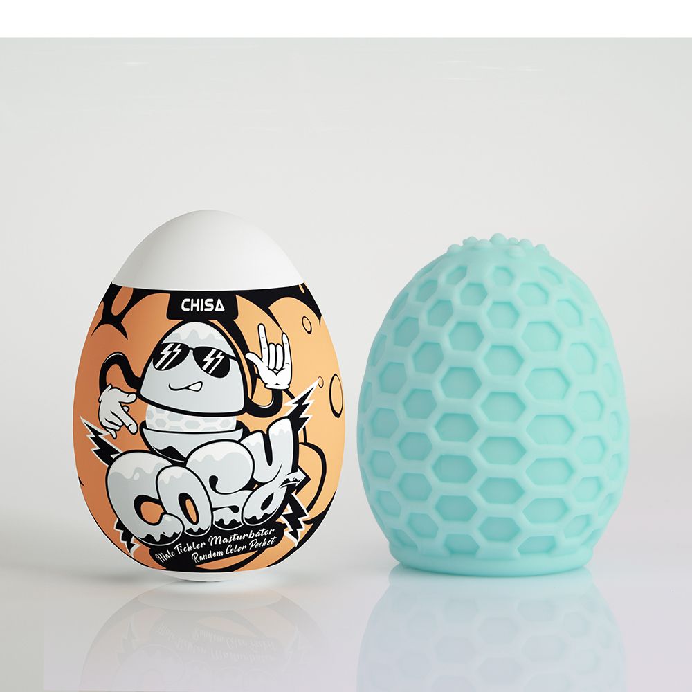 Аквамариновый мастурбатор-яйцо Male Tickler Masturbator 2