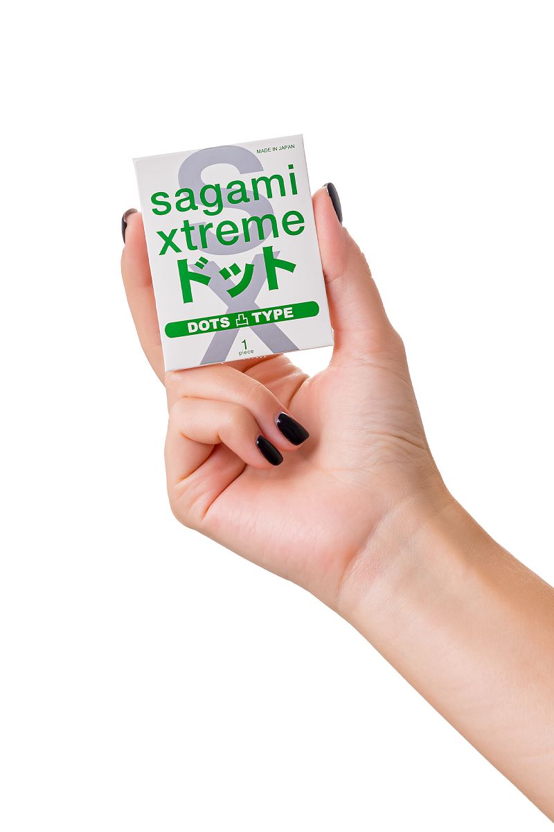 Презерватив Sagami Xtreme Type-E с точками - 1 шт. 7