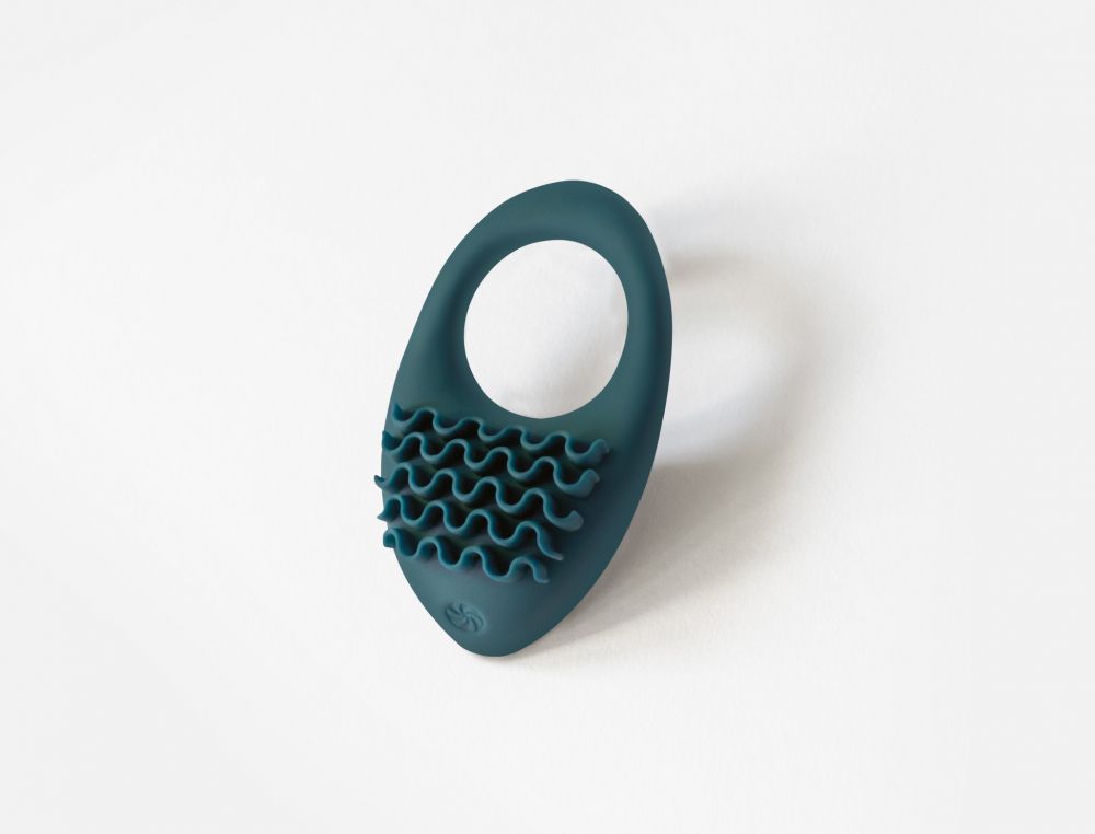 Зеленое перезаряжаемое эрекционное виброкольцо Stellar 4