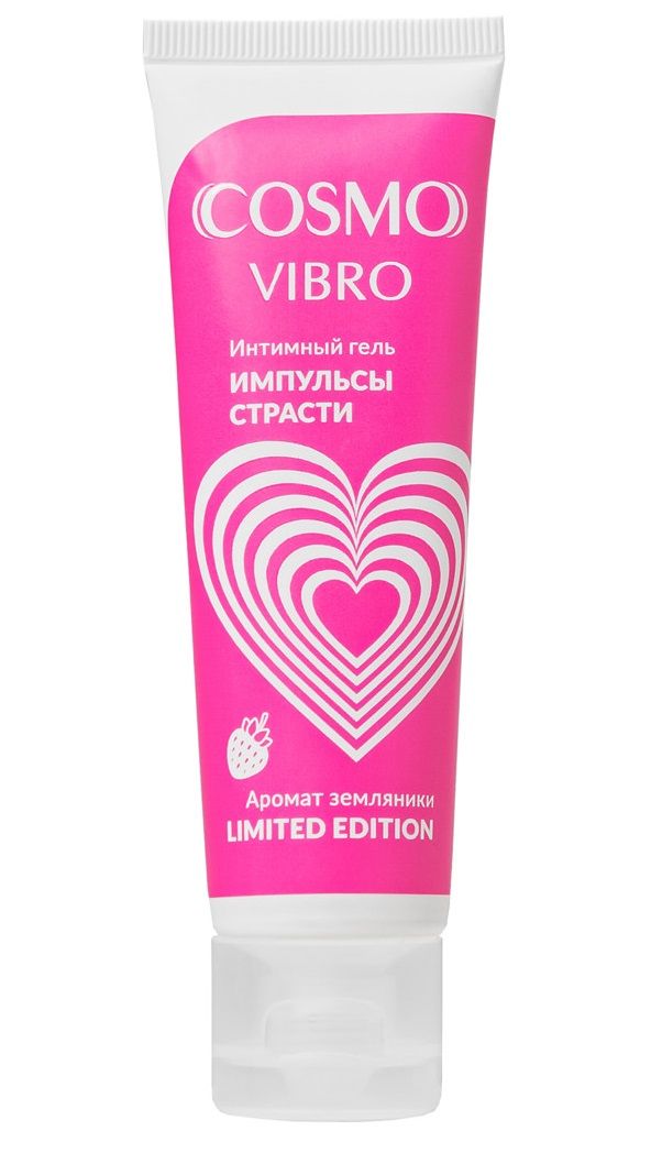 Возбуждающий гель на водно-силиконовой основе Cosmo Vibro с ароматом земляники - 50 гр. 1