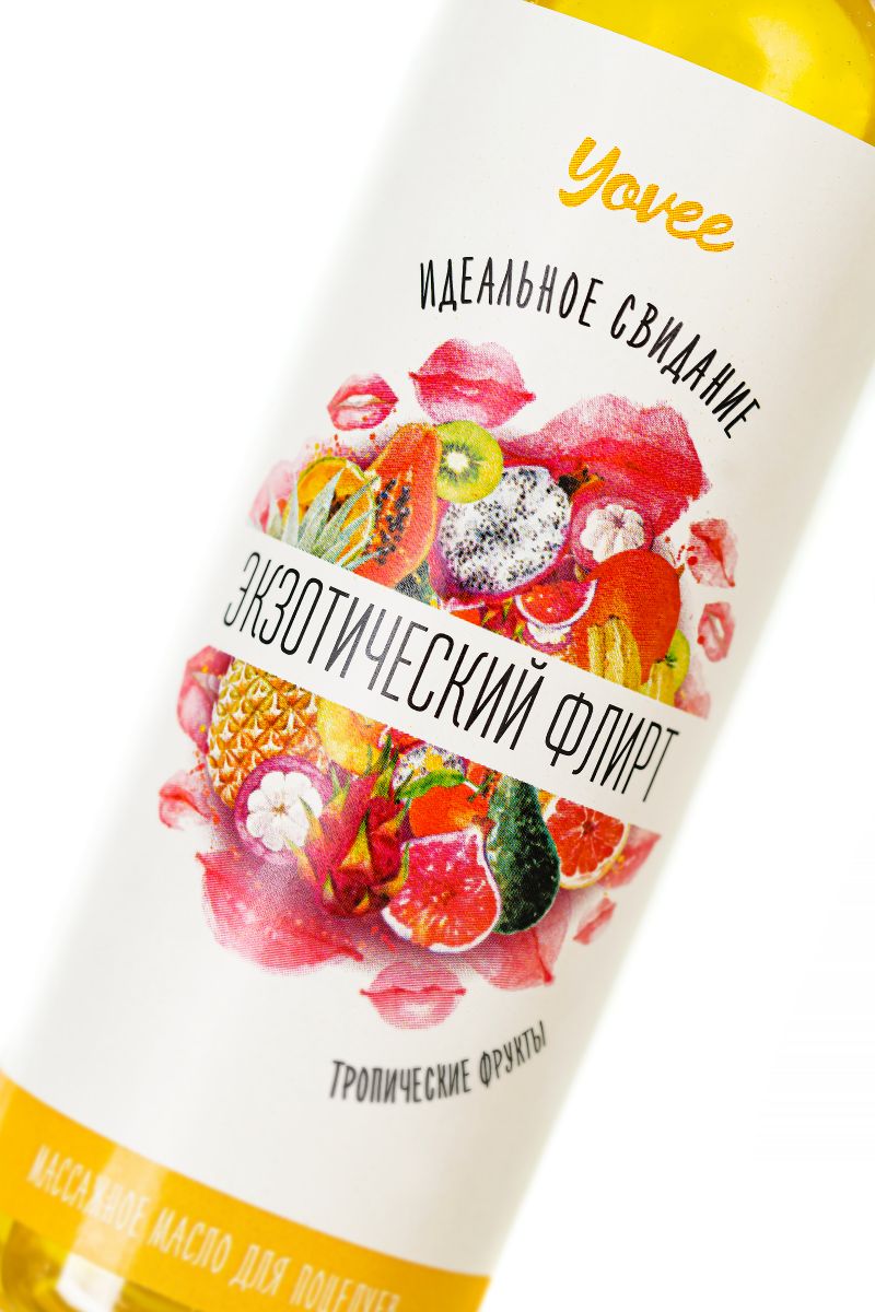 Съедобное массажное масло Yovee «Экзотический флирт» с ароматом тропических фруктов - 125 мл. 5