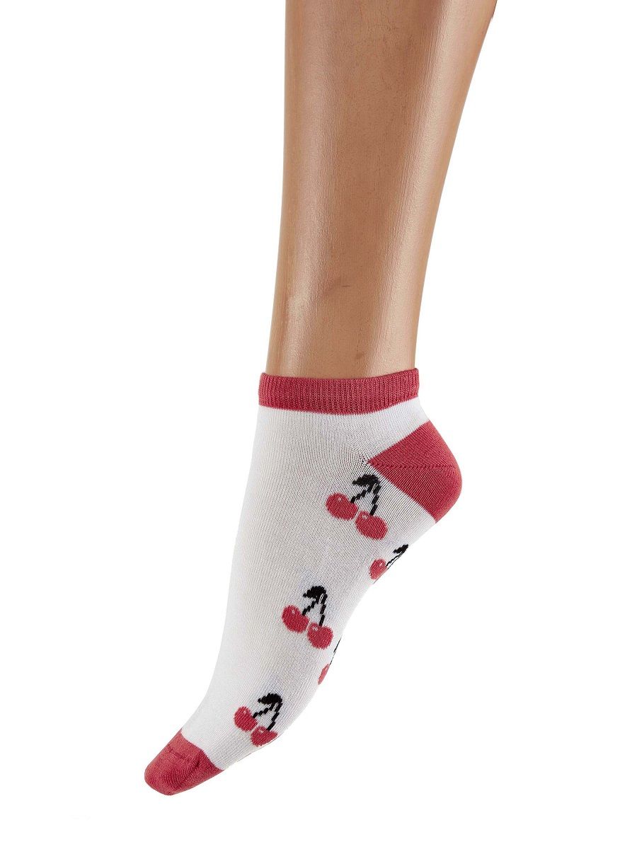 Набор из 2 пар носков Bamboo Socks - с вишенками и в клетку 3