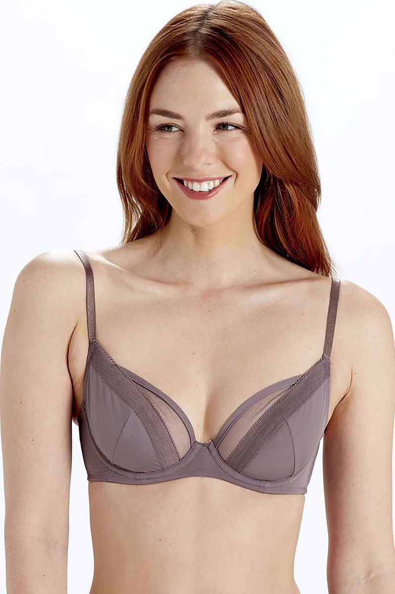 Элегантный тончайший бюстгальтер с чашками на косточках 1