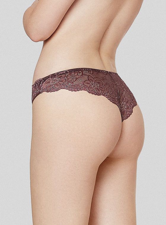 Нежные кружевные трусики-бразилиана 12